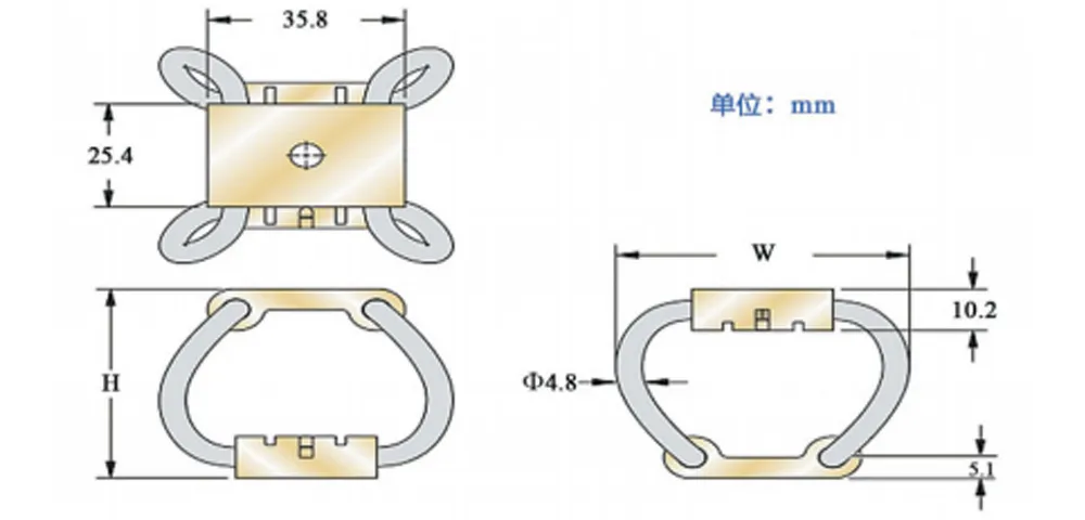 Виброизолятор тросовый бабочкообразный (GR6)-xq1